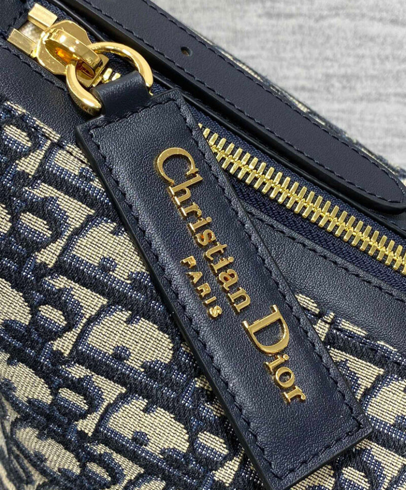 Christian Dior Medium D-Journey Bag M2417 Dark Blue
